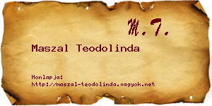 Maszal Teodolinda névjegykártya